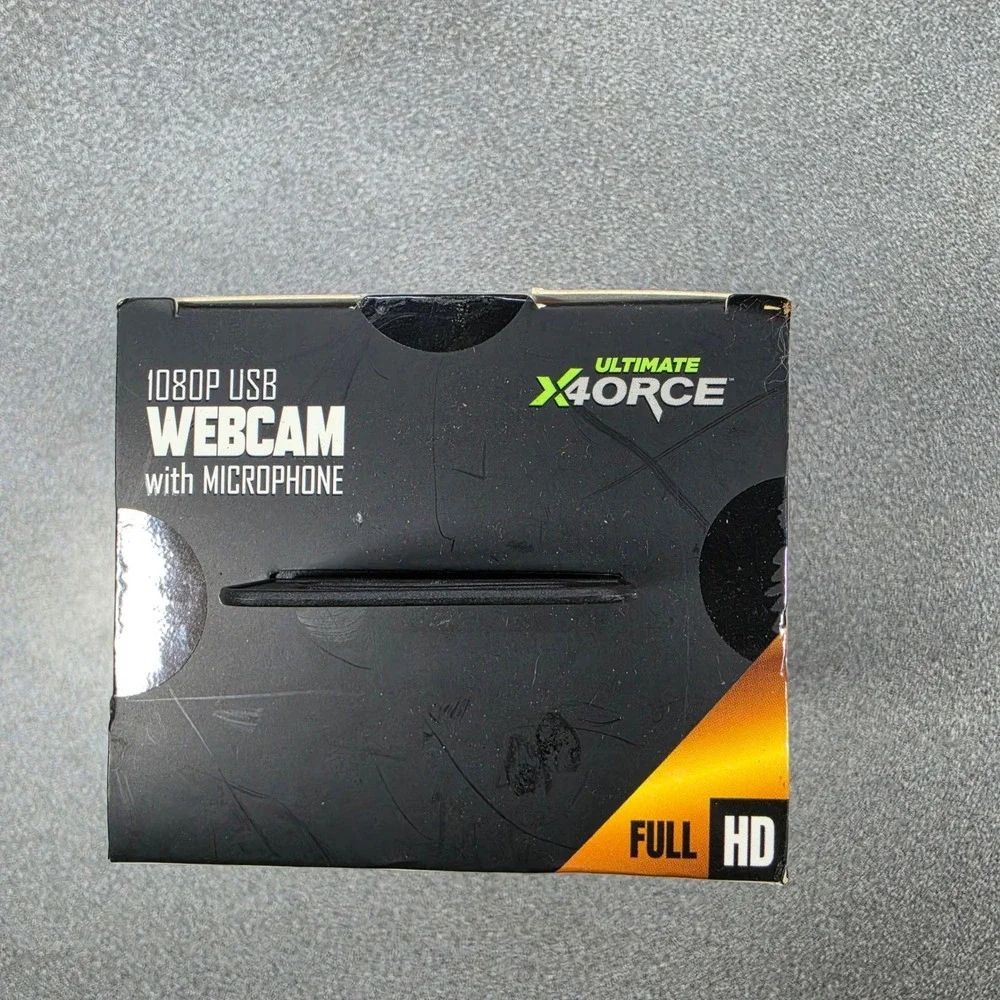 Ultimate X4orce Webcam Series Elite OS 1080p Black New HD USB Microphone X4WCM1